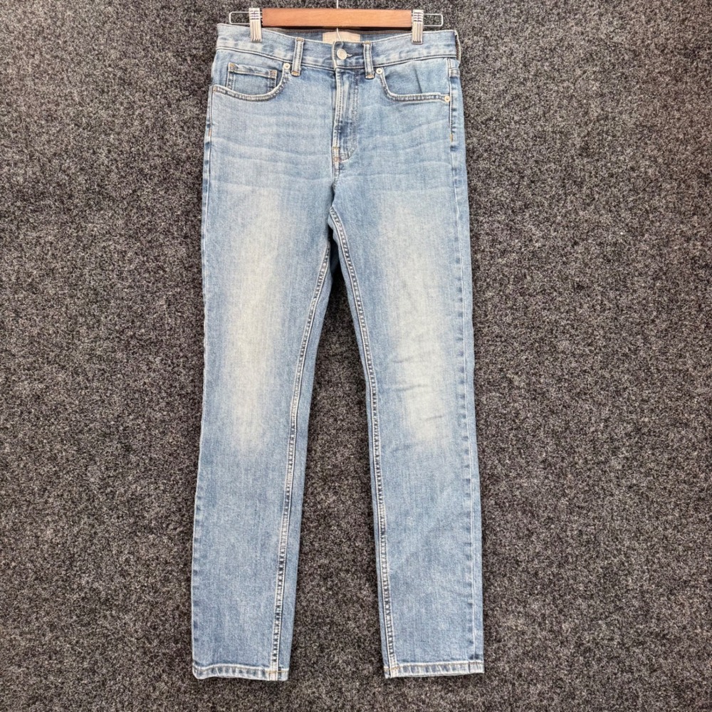 Everlane The Slim Jean Mens 29x30 Light Wash Blue Denim RN139393